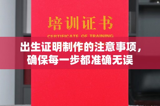 从化出生证明制作的注意事项，确保每一步都准确无误