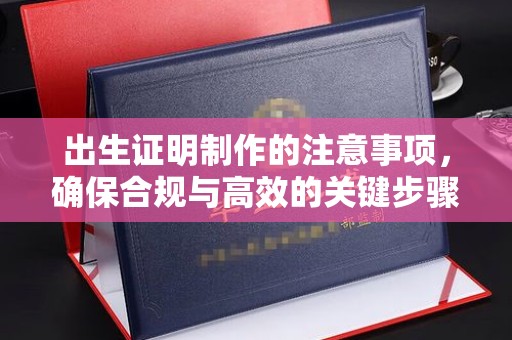 从化出生证明制作的注意事项，确保合规与高效的关键步骤
