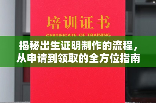 从化揭秘出生证明制作的流程，从申请到领取的全方位指南