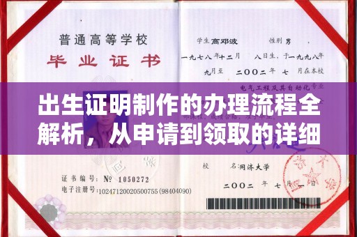 从化出生证明制作的办理流程全解析，从申请到领取的详细指南