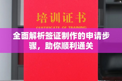 从化全面解析签证制作的申请步骤，助你顺利通关
