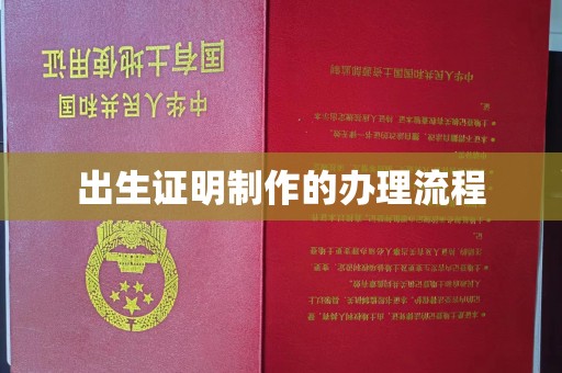从化出生证明制作的办理流程
